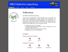 Tablet Screenshot of hd-verpackung.de